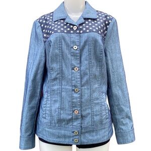 Sarah Kern July 4 Long Sleeve Button Up Jacket